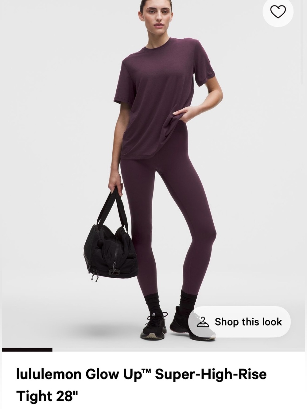 lululemon athletica Women's High-Rise Leggings — Deep Plum - Picture 2 of 5